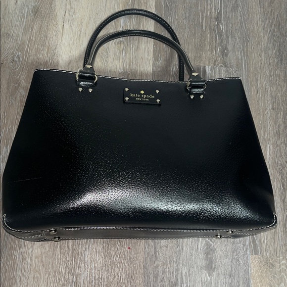 Kate Spade black leather New York Wellesley Durham or Quinn satchel bag. - Picture 9 of 16
